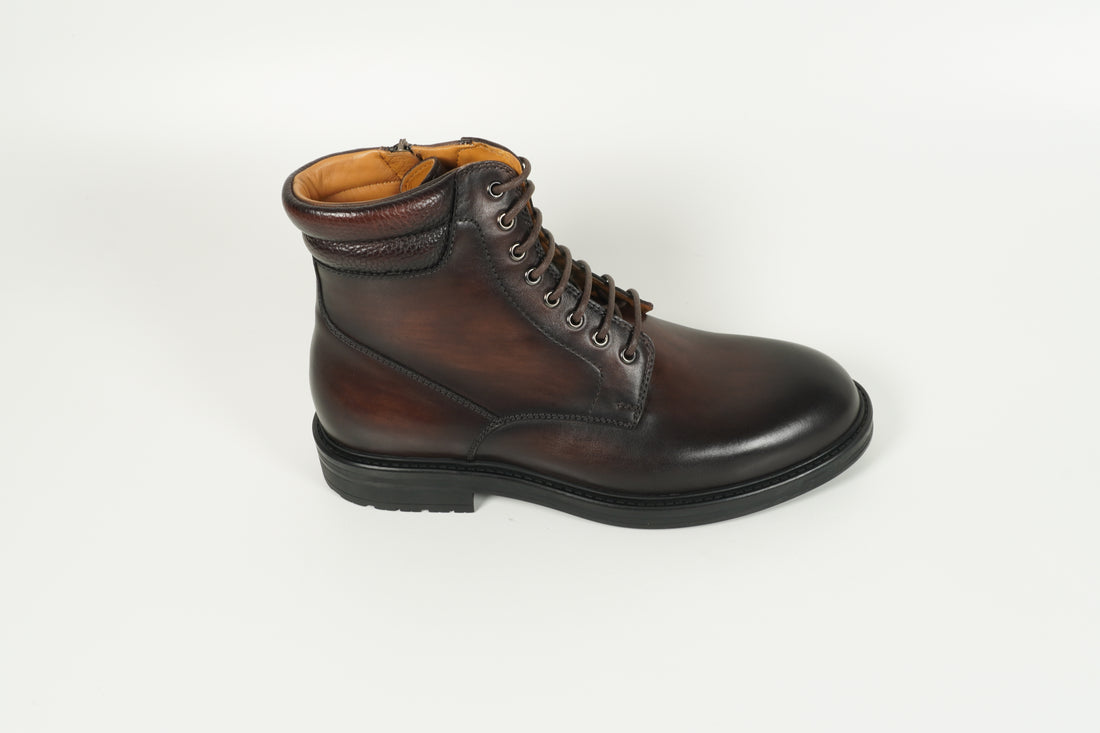 Schnürschuh Braun