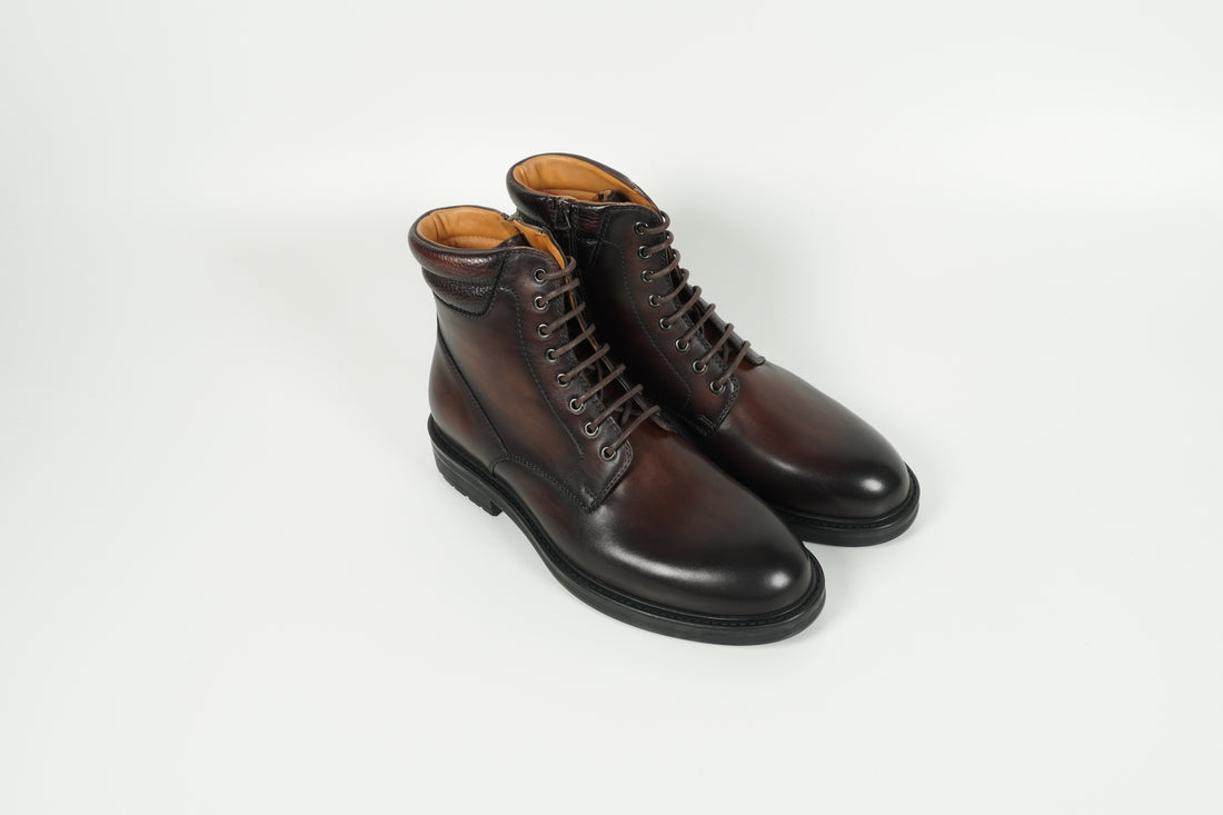 Schnürschuh Braun