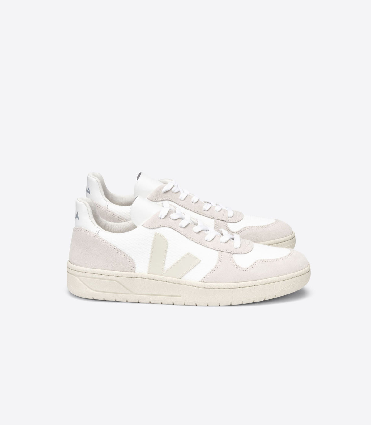 Veja V-10 Mesh Blanc Naturel