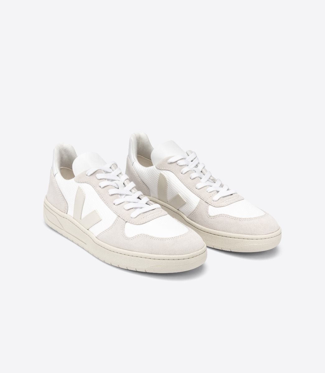 Veja V-10 Mesh White Natural